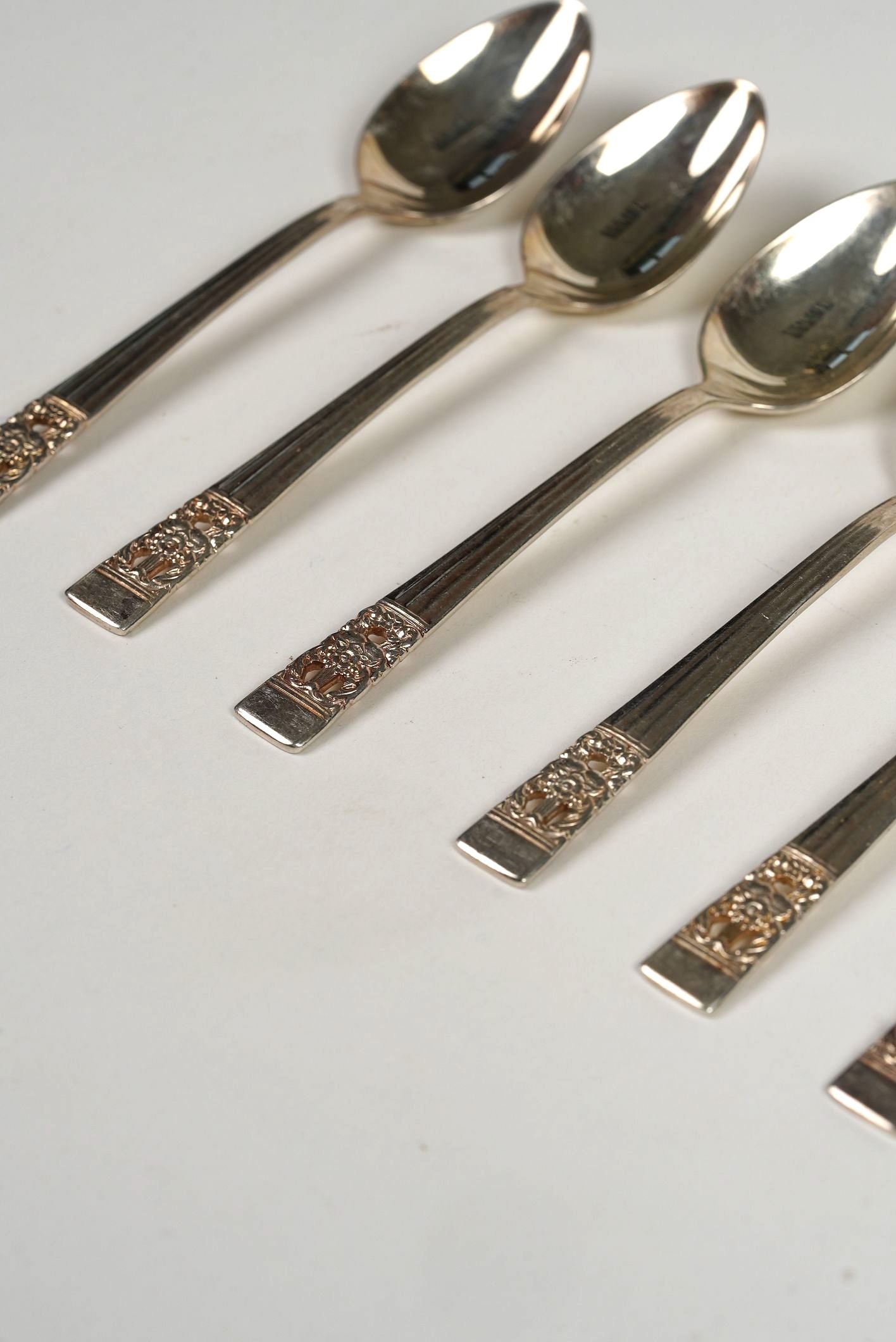 Antique Sliver Plated Dinner Spoons | Set of 8