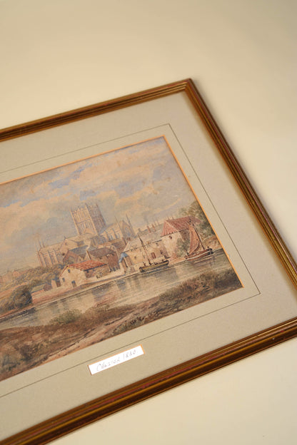 Vintage Watercolour — Chester, 1830