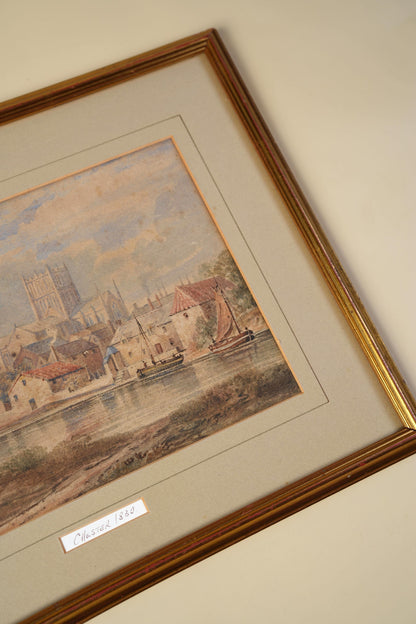 Vintage Watercolour — Chester, 1830