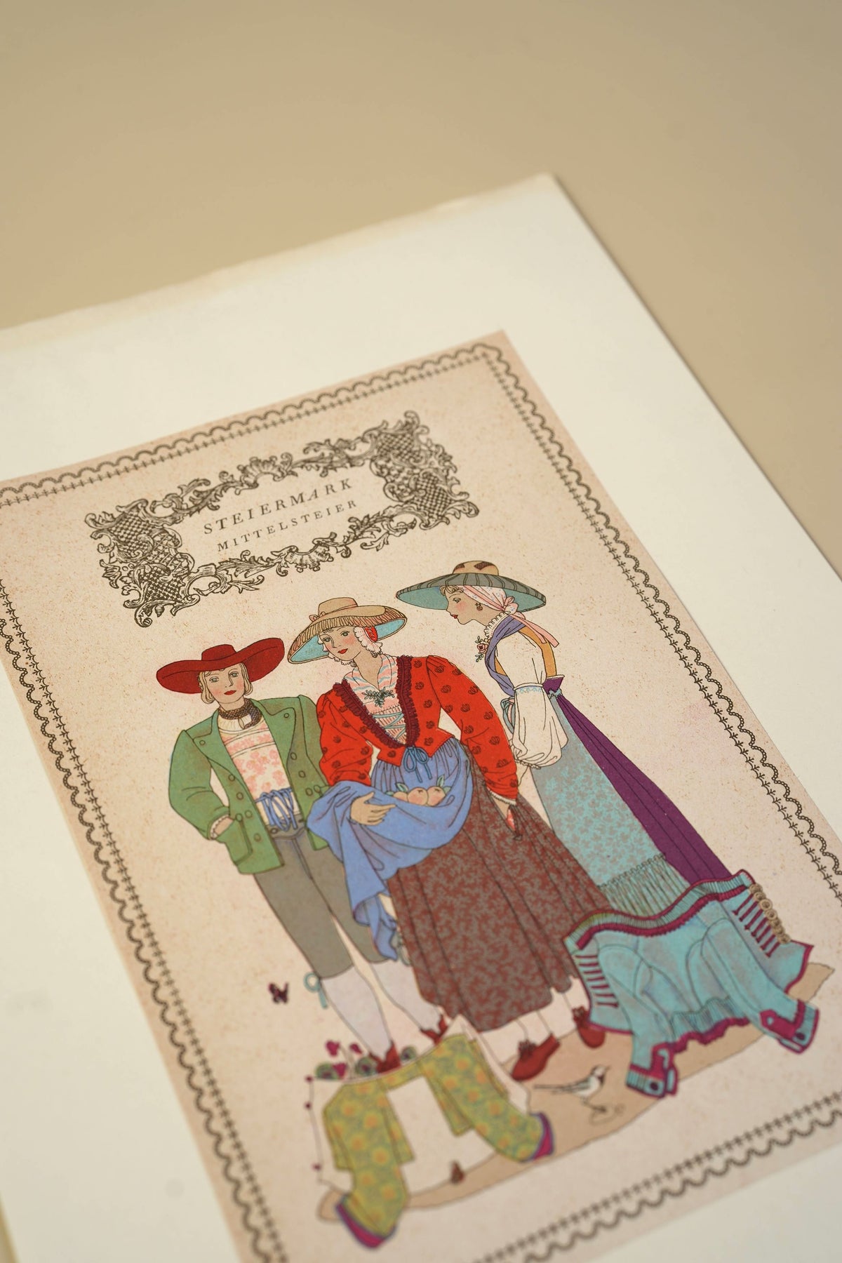 Austrian Folk Costume Print