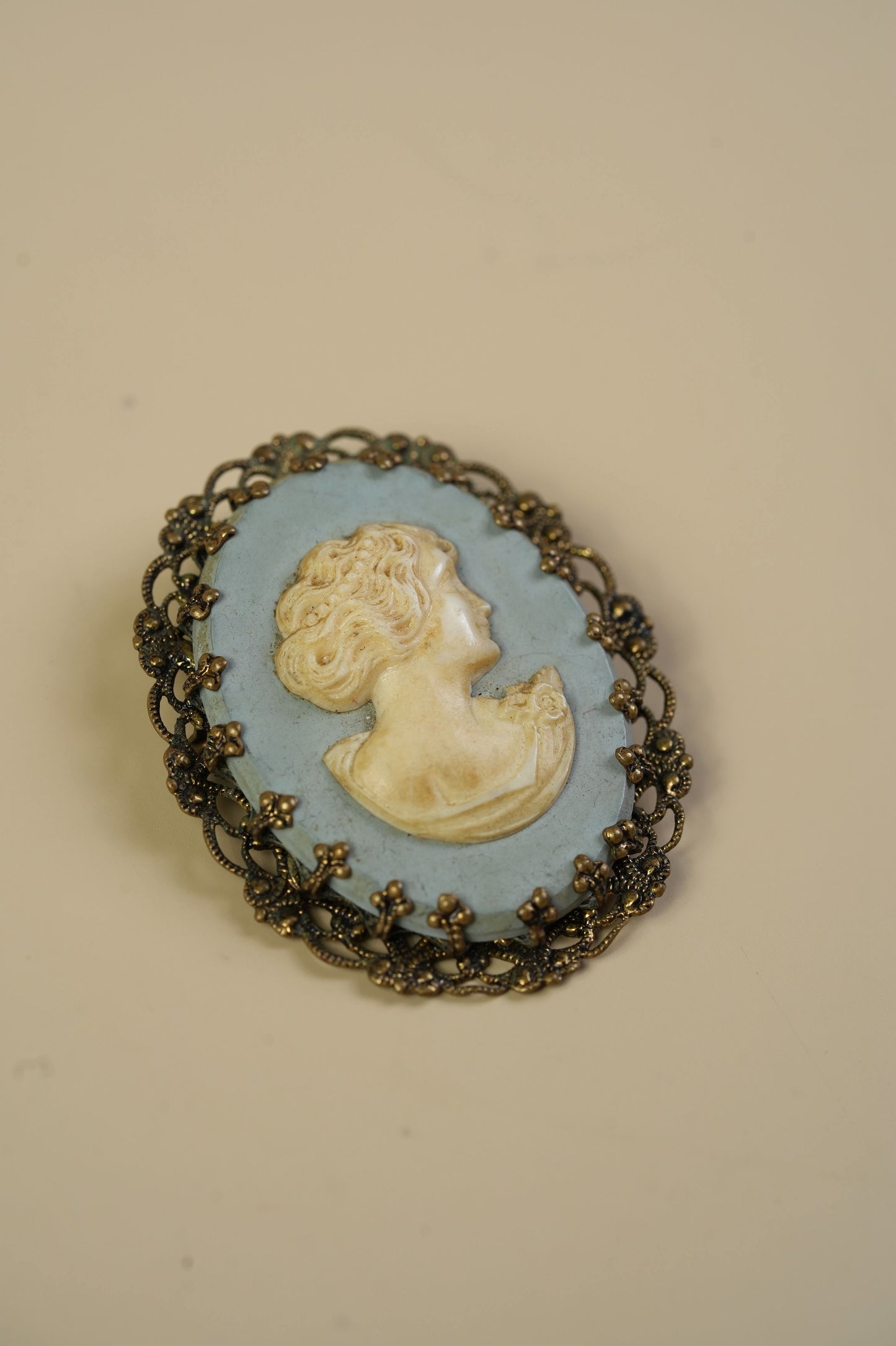 Antique Italian Cameo Brooch