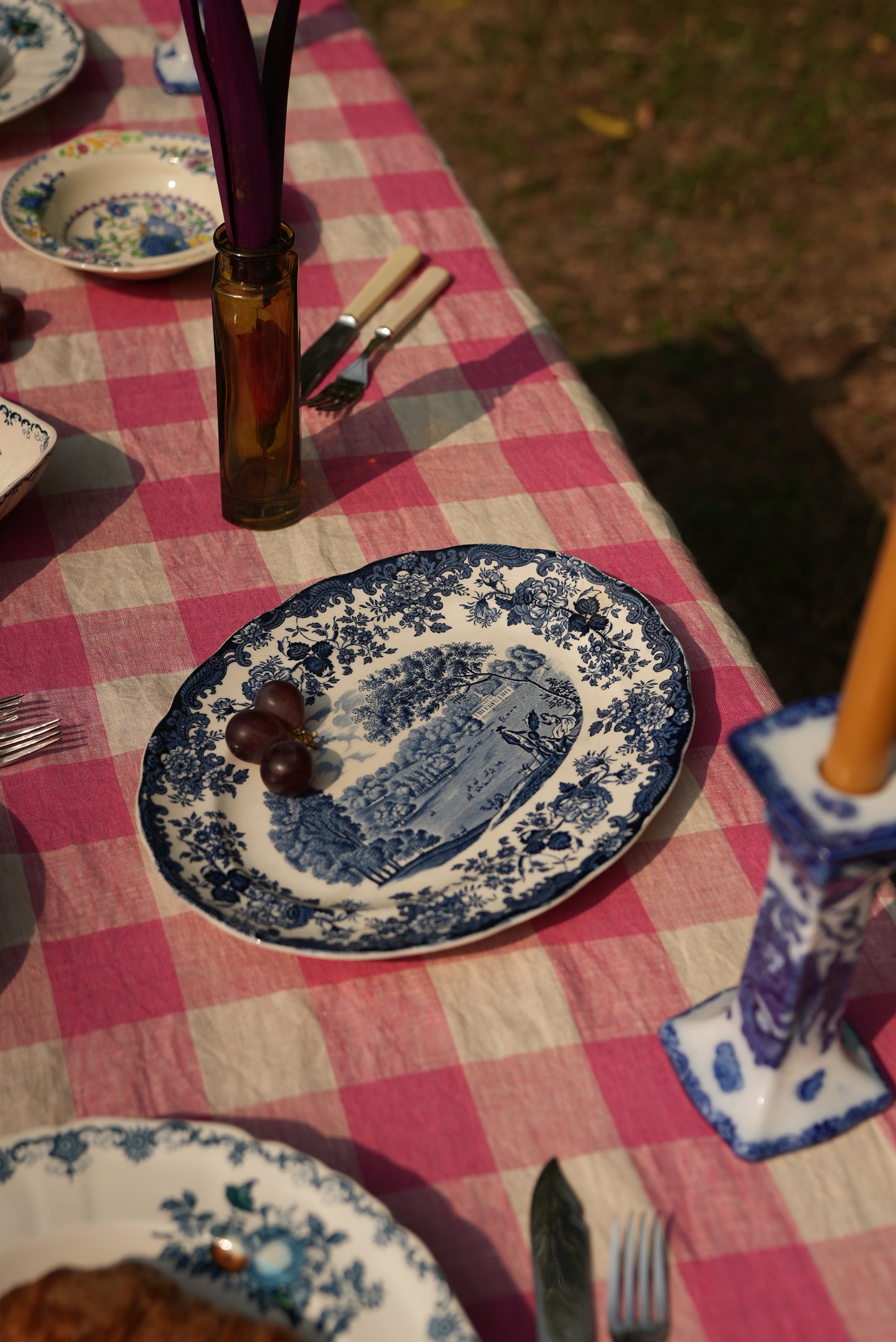 Vintage Hand Engraved Staffordshire Platter