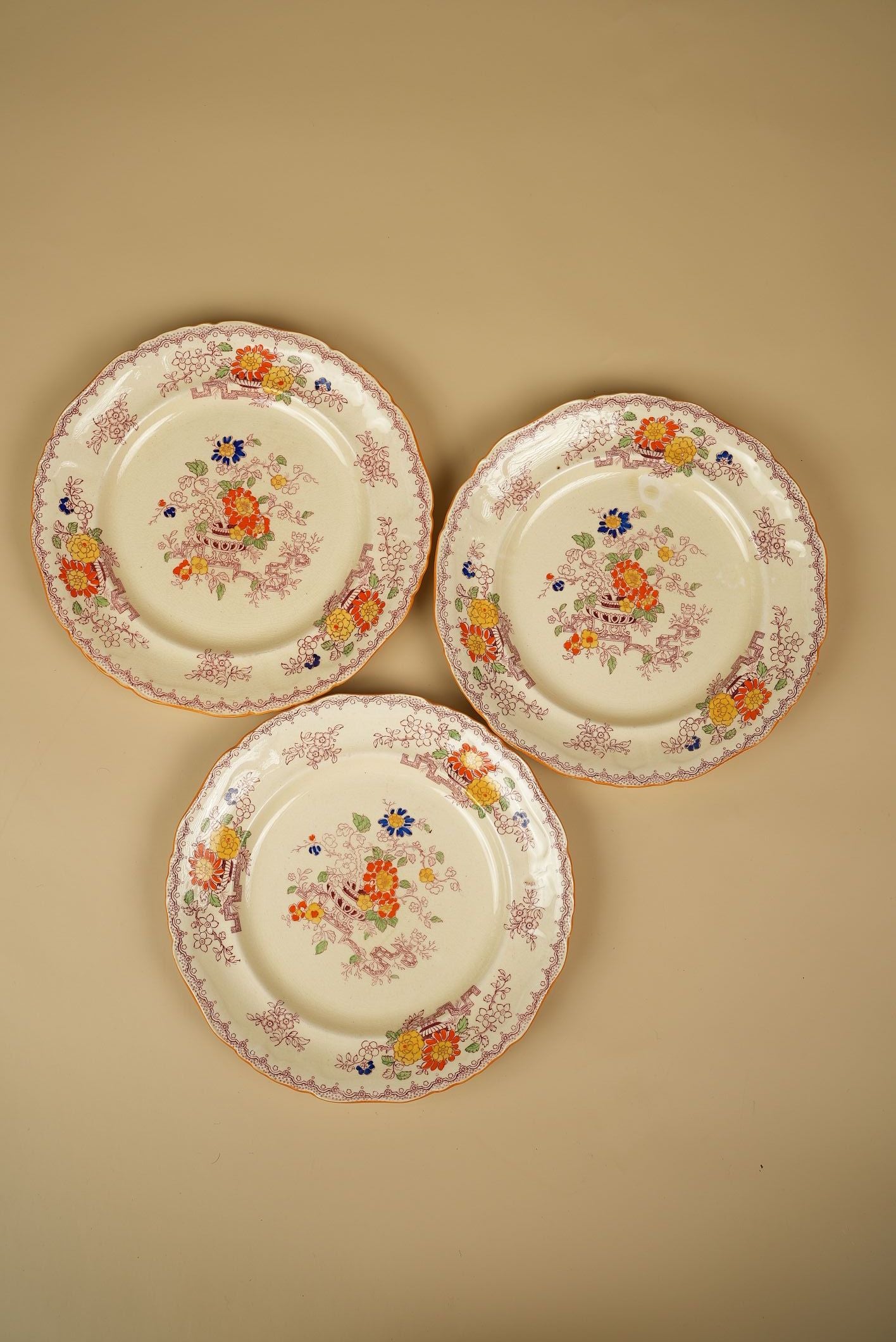 Mason's Handpainted Vintage Plates | Set of 3