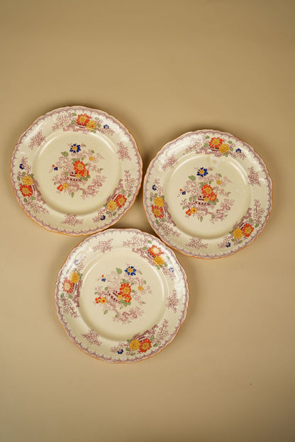 Mason's Handpainted Vintage Plates | Set of 3