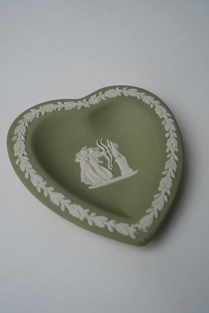 Jasperware Wedgwood Heart-Shaped Trinket Plate