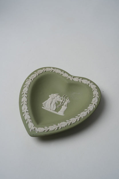 Jasperware Wedgwood Heart-Shaped Trinket Plate