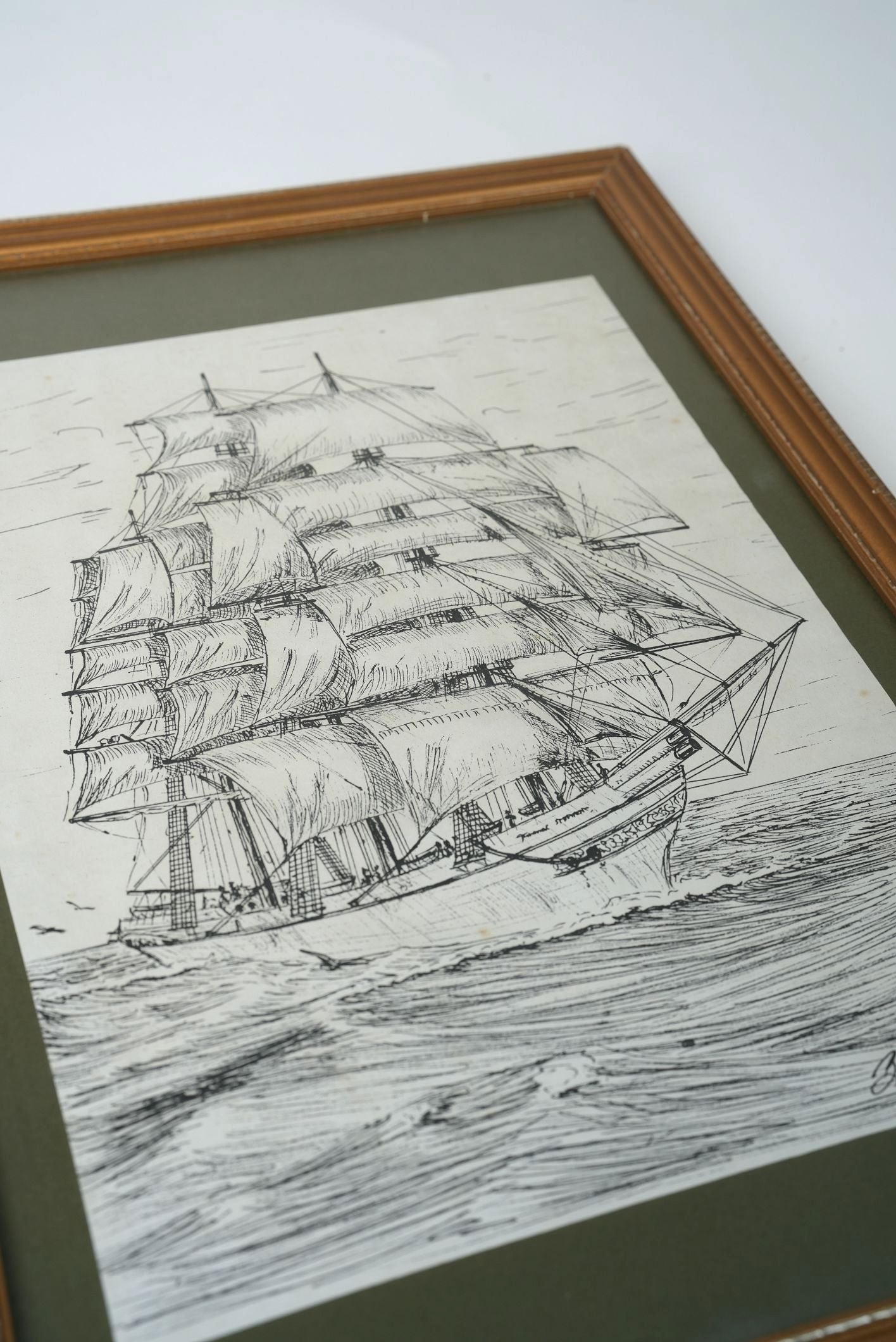 Tall Ship Under Full Sail 1983