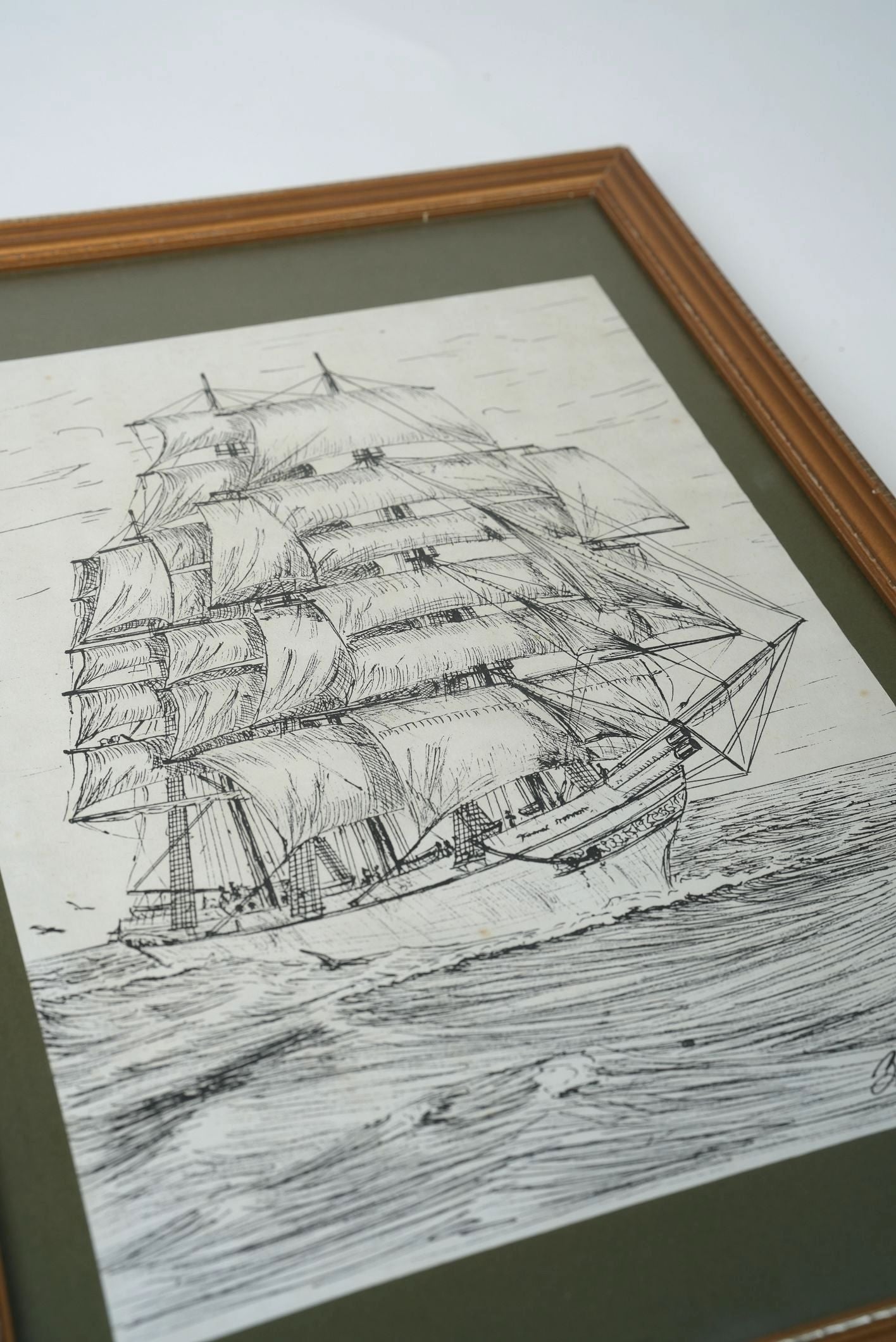 Tall Ship Under Full Sail 1983