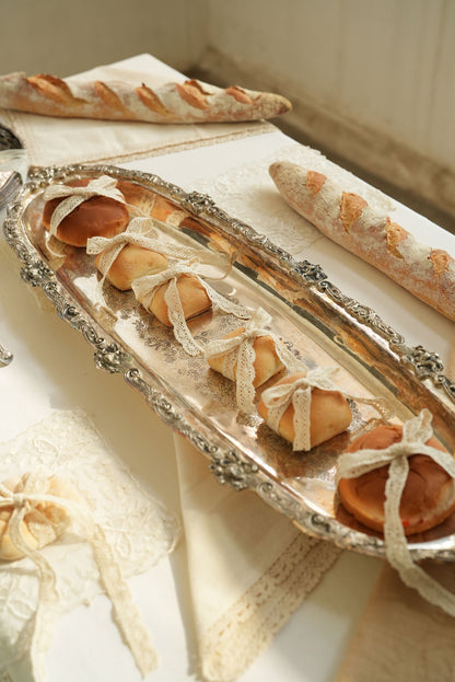 Ornate Silver-Plated Engraved Tray