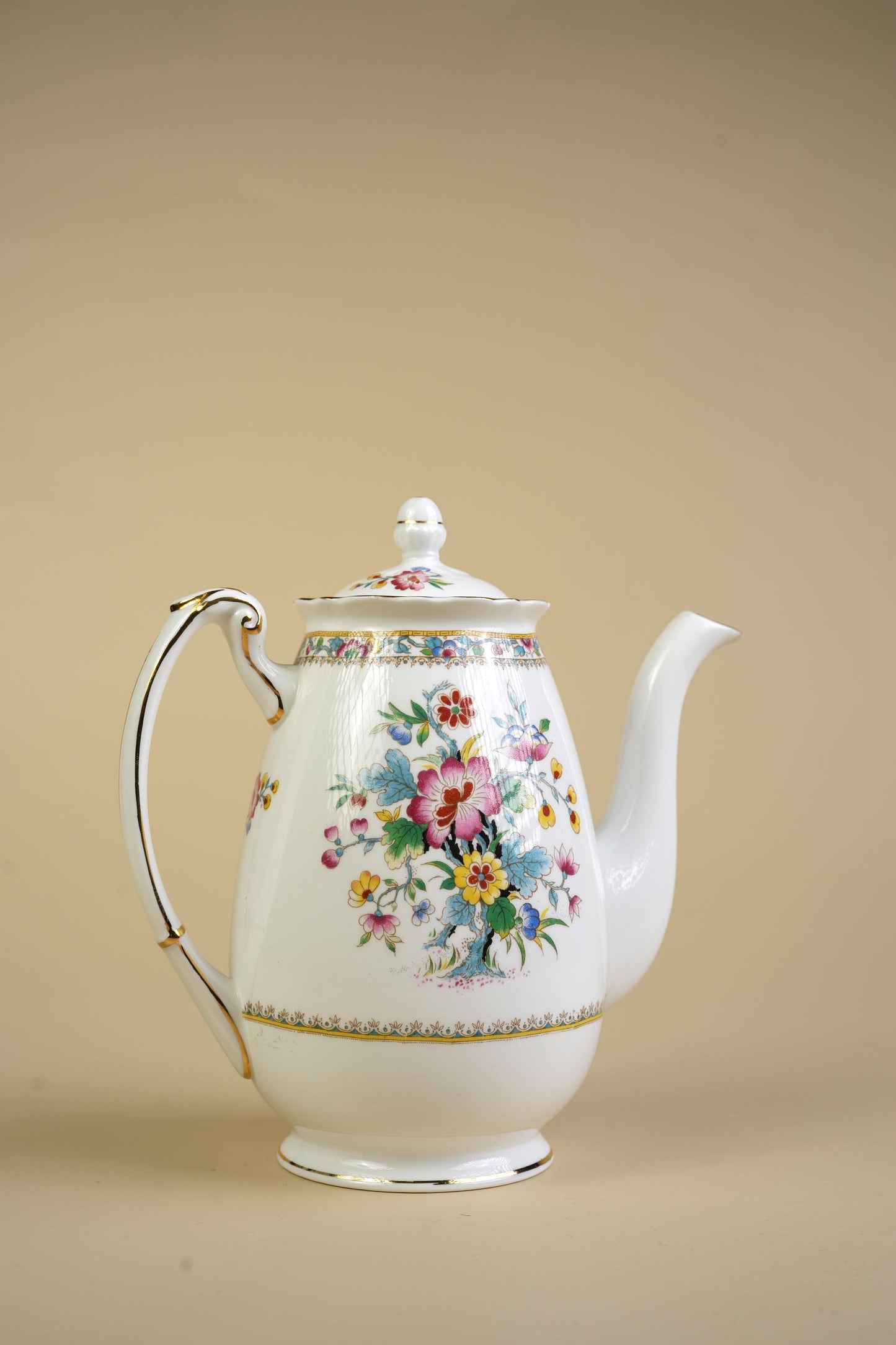 Coalport Ming Rose Coffee Pot