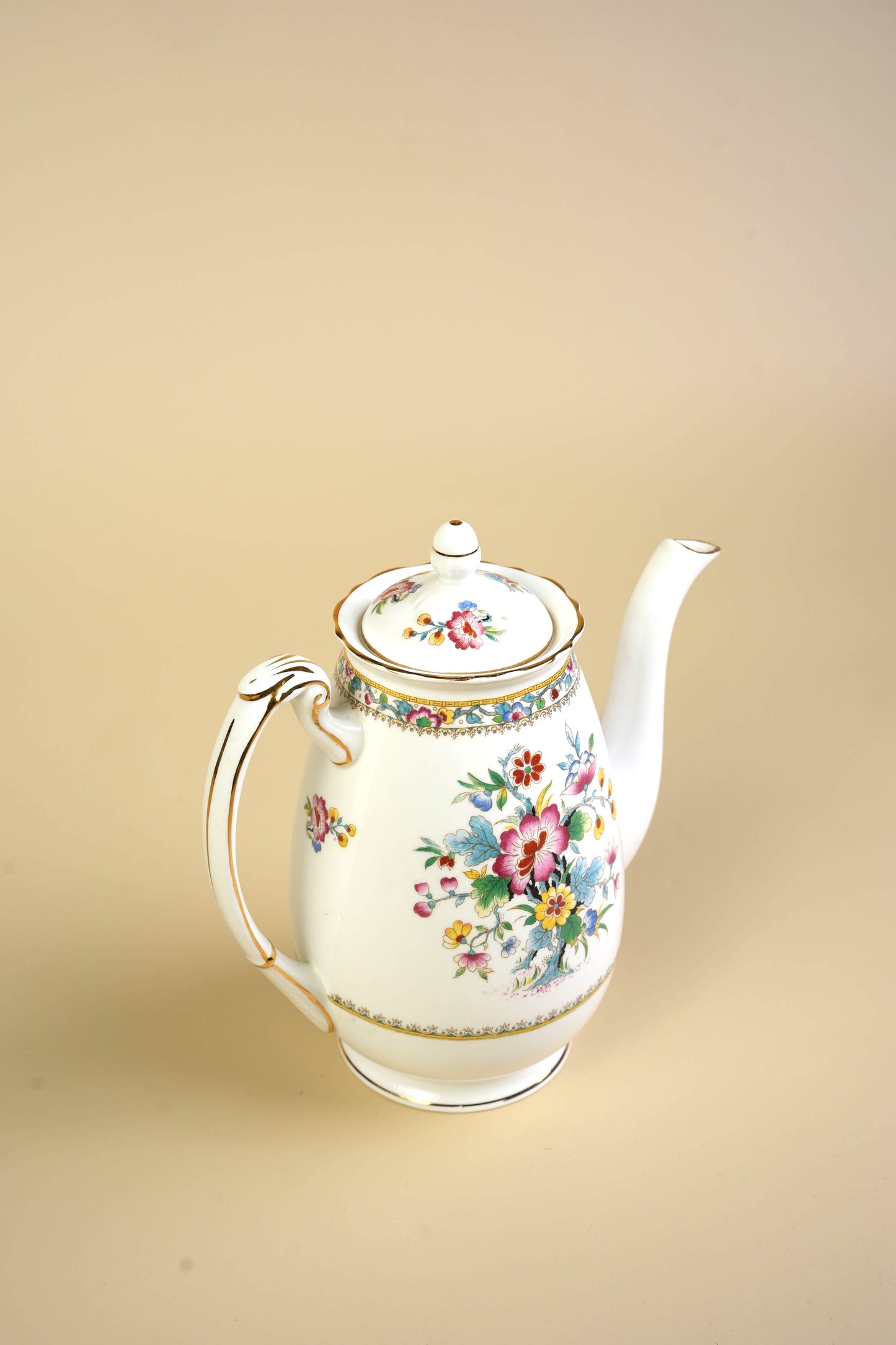 Coalport Ming Rose Coffee Pot