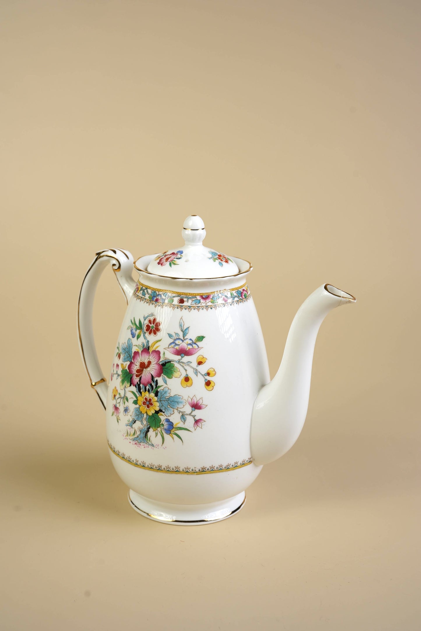 Coalport Ming Rose Coffee Pot