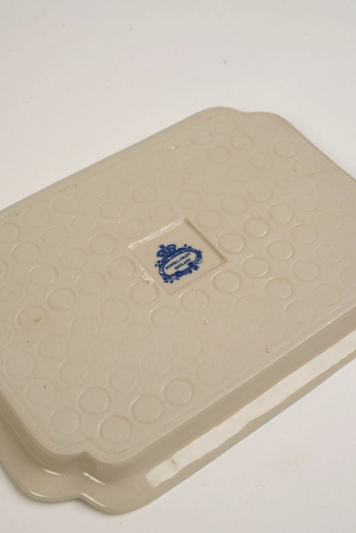 Vintage Powell Craft Floral Butter Dish