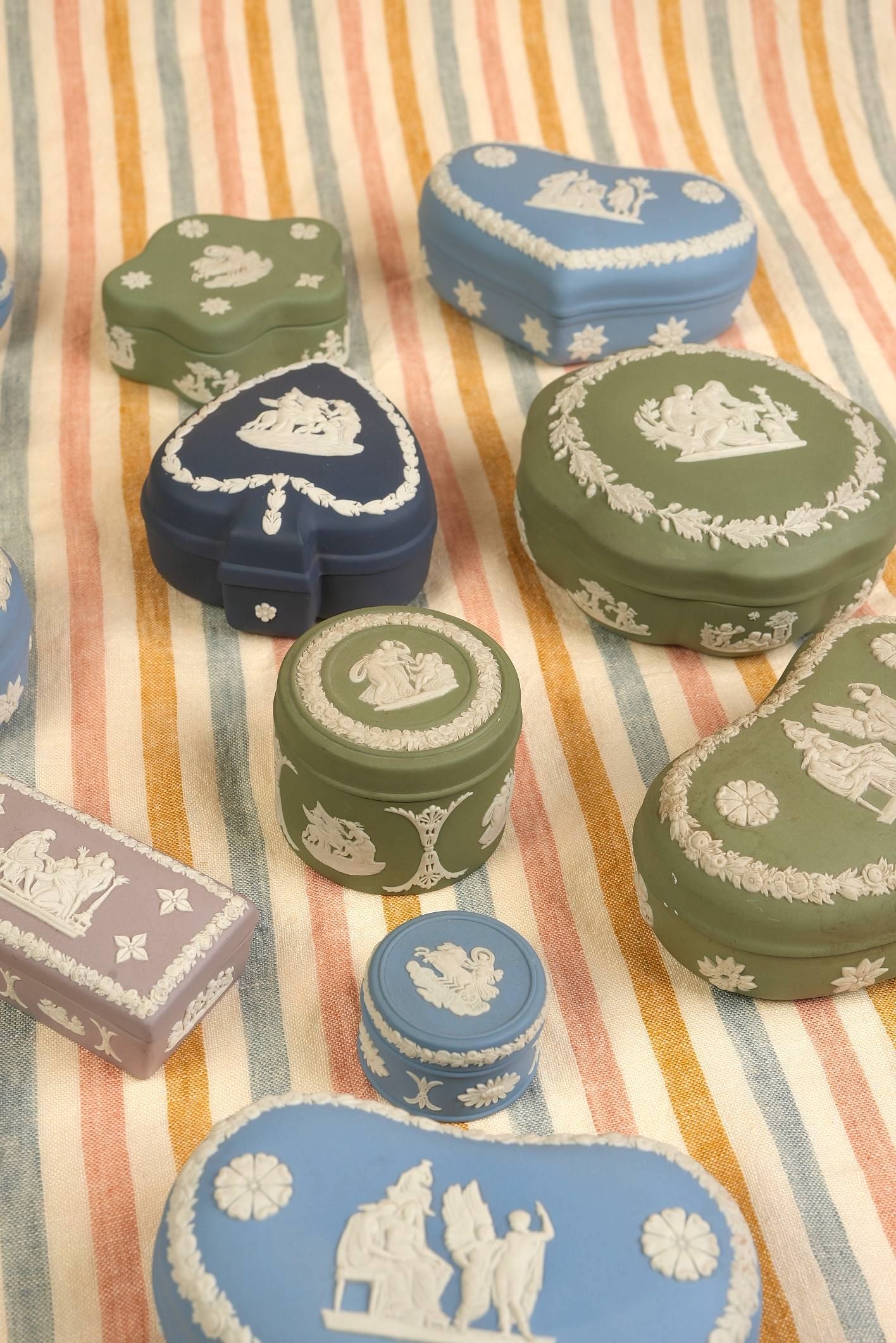 Jasperware Wedgwood Earring Box