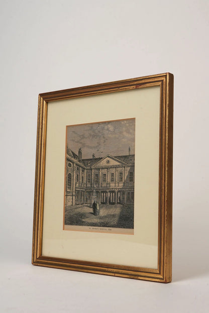 Framed Engraving of Original St Thomas’ Hospital