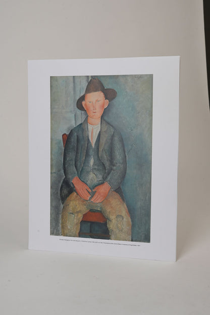 Print of The Little Peasant by Amedeo Modigliani