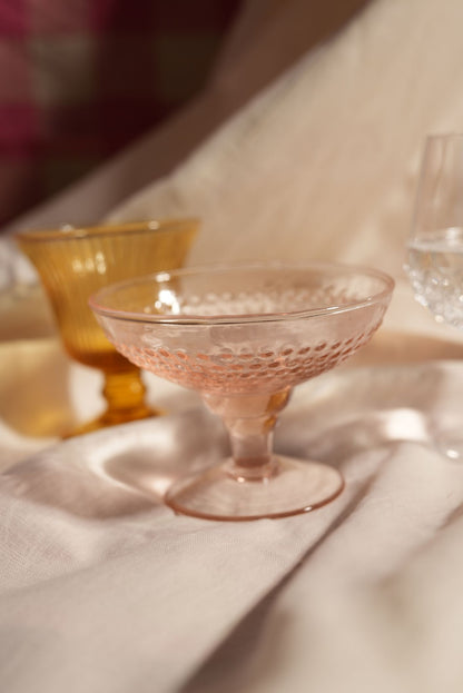 Handcrafted Pink Blush Dessert Bowls | Set of 2