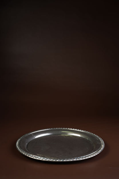 Silver-Plated Engraved Tray