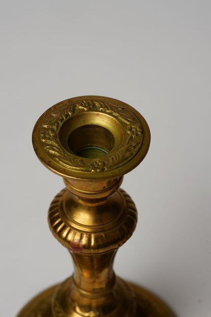 Pair of 19th Century Brass Candlesticks