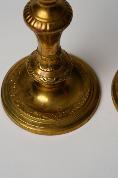 Pair of 19th Century Brass Candlesticks