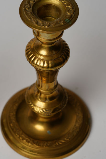 Pair of 19th Century Brass Candlesticks