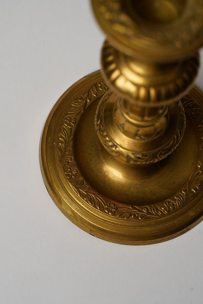 Pair of 19th Century Brass Candlesticks