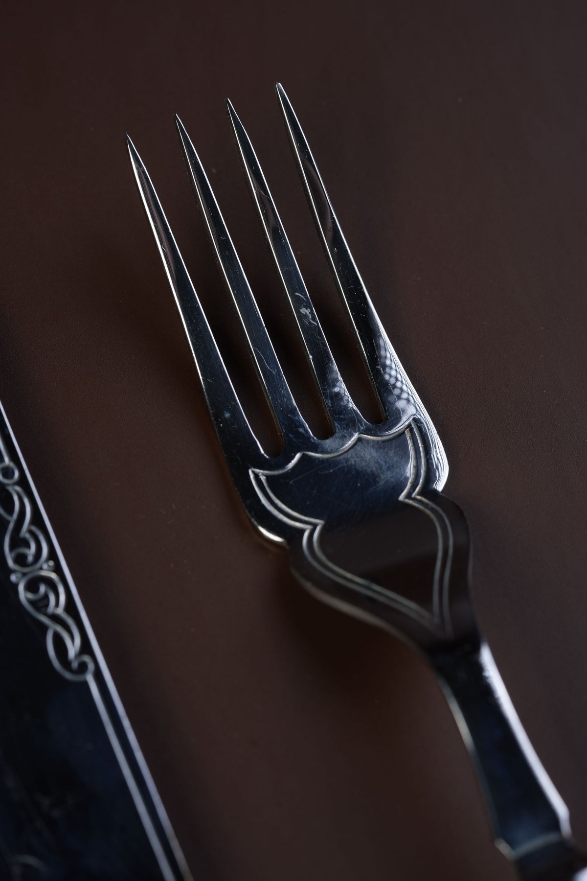 Antique Firth Stainless Knife & Fork Set, Boxed — 12 Pieces