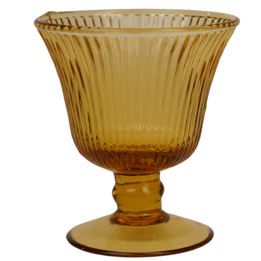 Handcrafted Amber Dessert Bowls | Set of 2