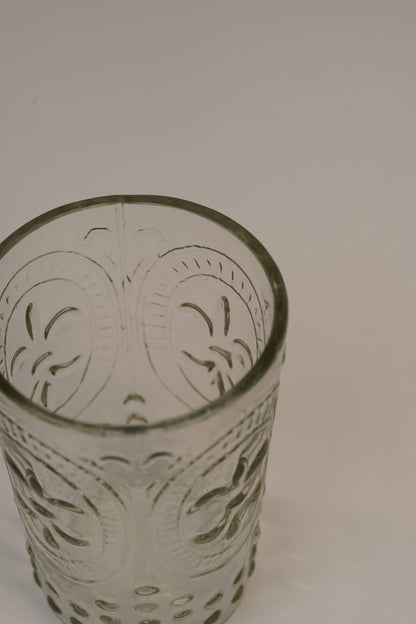 Handcrafted Floral Water Tumblers | Set of 4