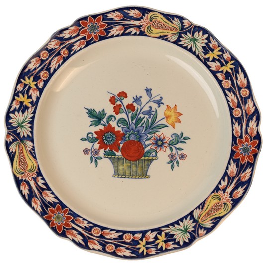 Flower Vase Vintage Dinner Plate