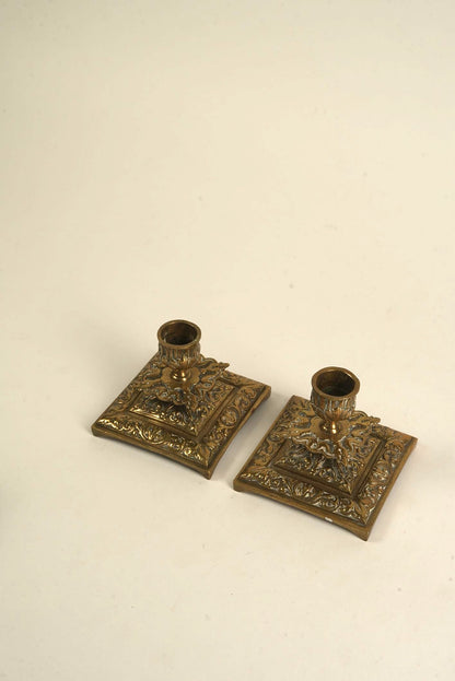 Neoclassical Style Candle Holders | Set of 2