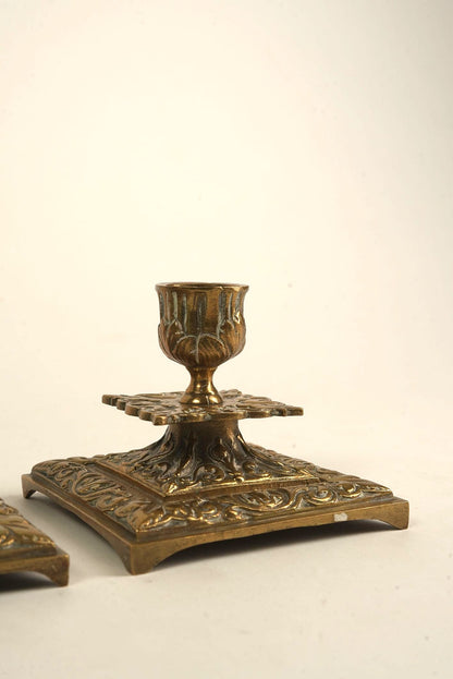 Neoclassical Style Candle Holders | Set of 2