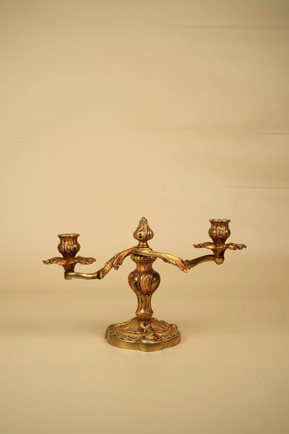 Gilded French Candle Stands
