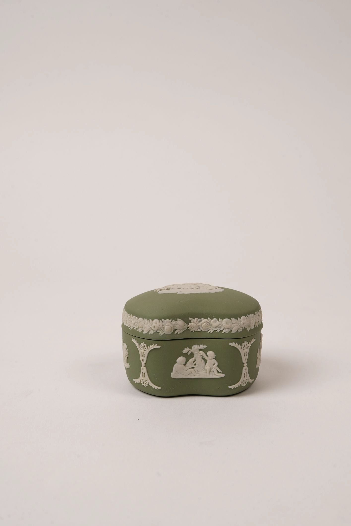 Green Vintage Wedgwood Trinket Box