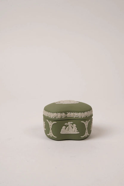 Green Vintage Wedgwood Trinket Box