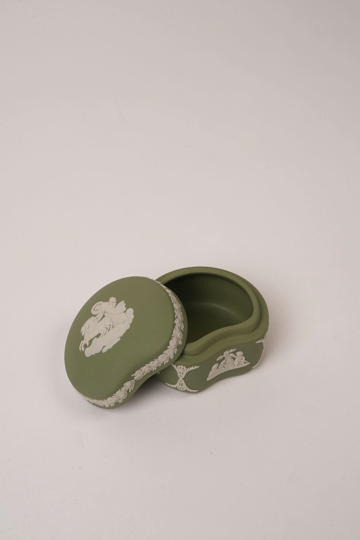 Green Vintage Wedgwood Trinket Box
