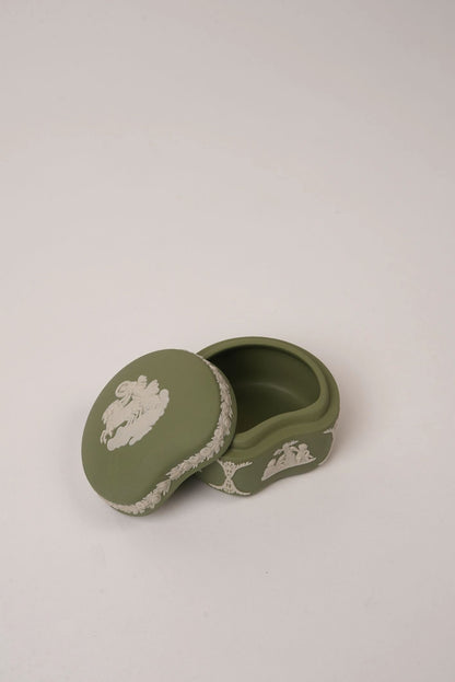 Green Vintage Wedgwood Trinket Box