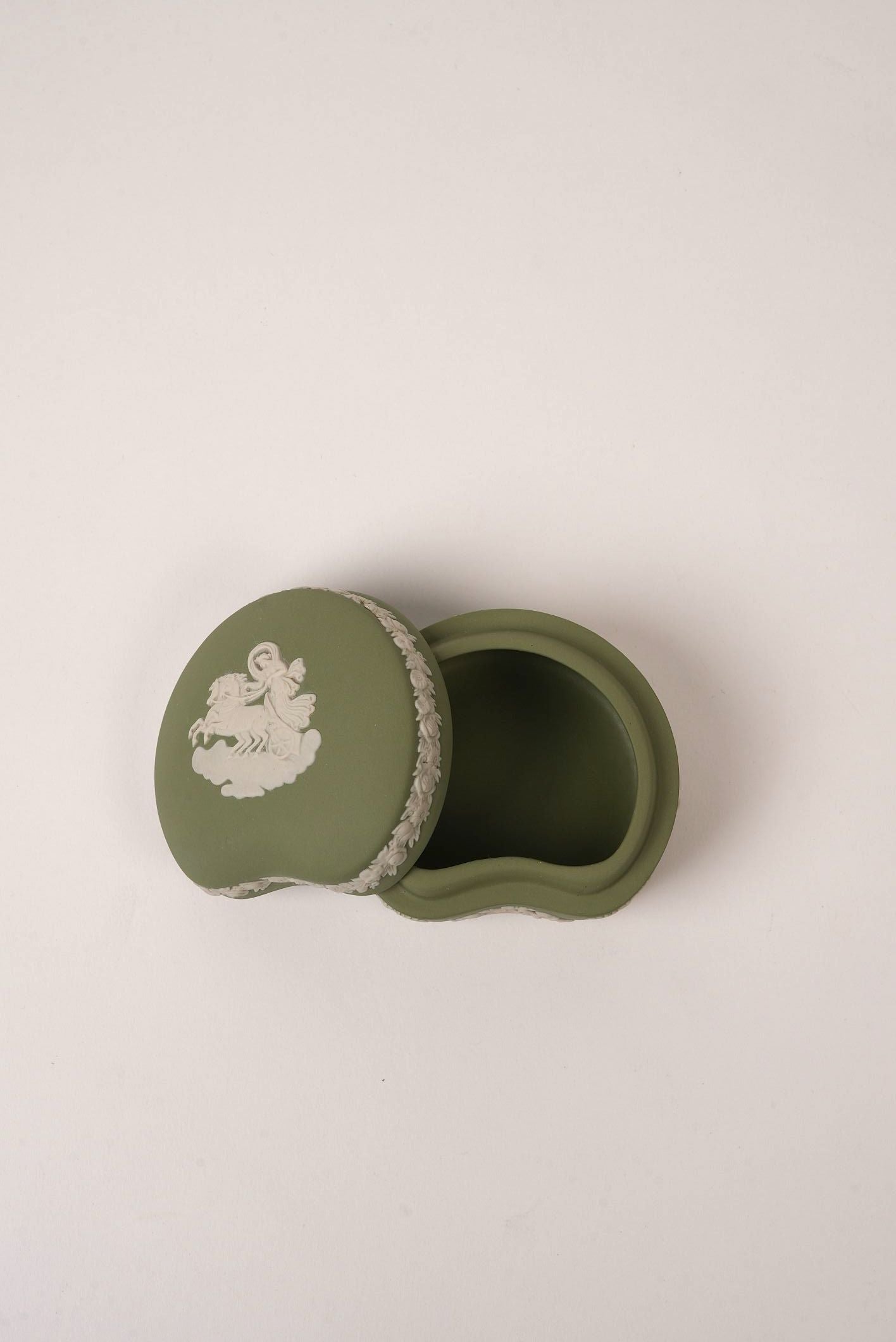 Green Vintage Wedgwood Trinket Box