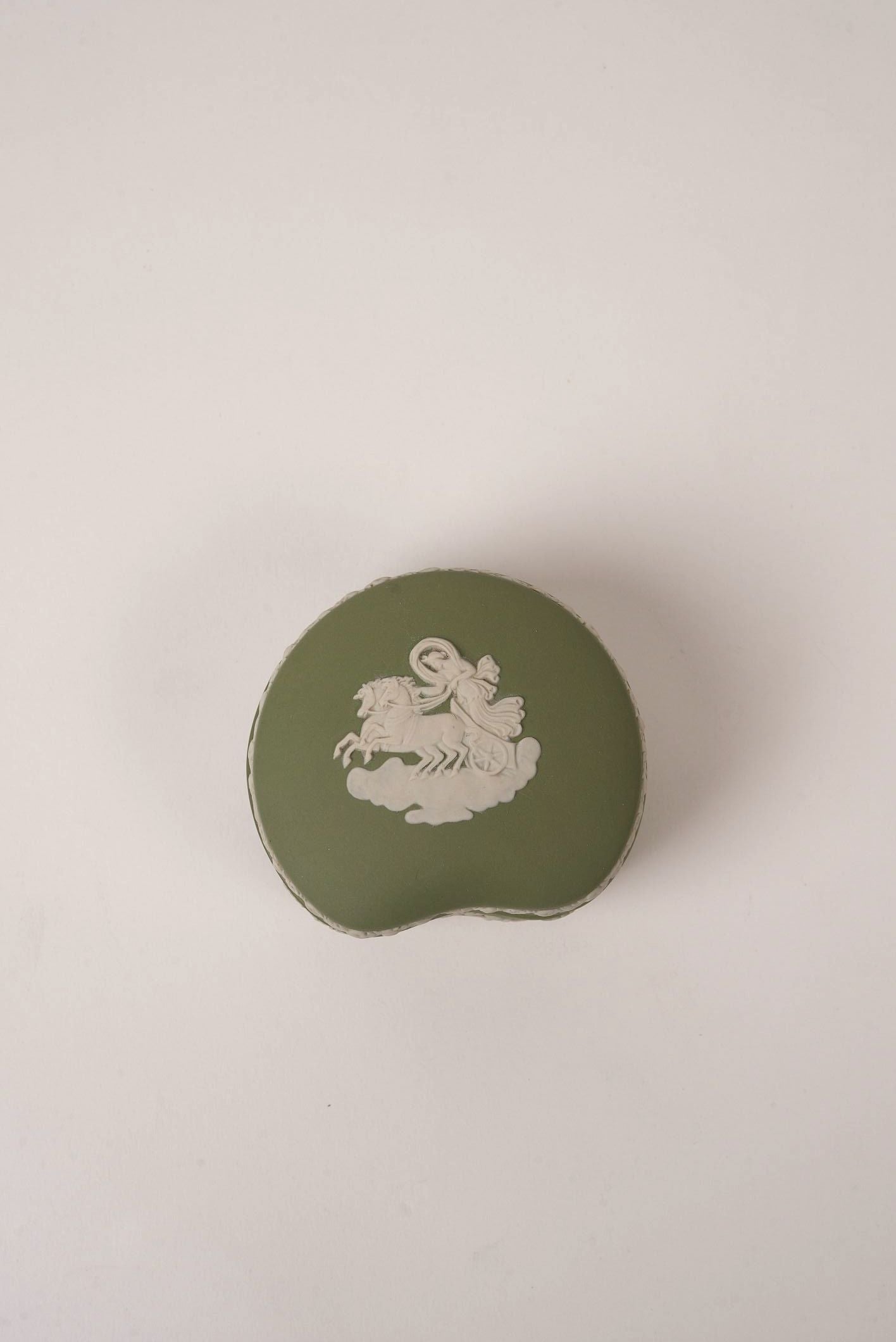 Green Vintage Wedgwood Trinket Box