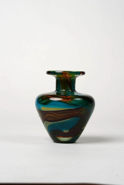 Hand-Blown Art Glass Vase