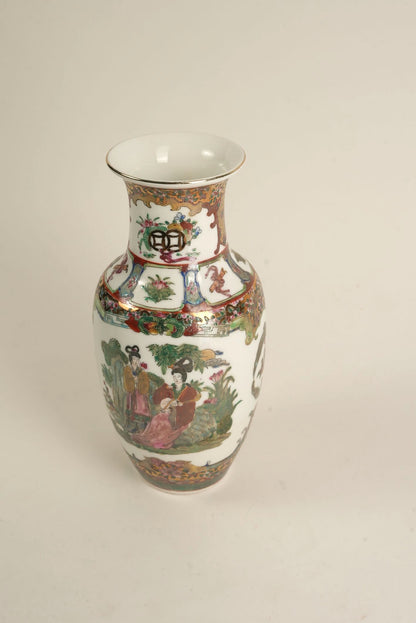 Hand-Painted Chinese Porcelain Vases | Set of 2
