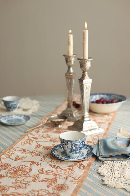 Johnson Bros Coaching Scene Tea Cups & Saucers | Set of 6