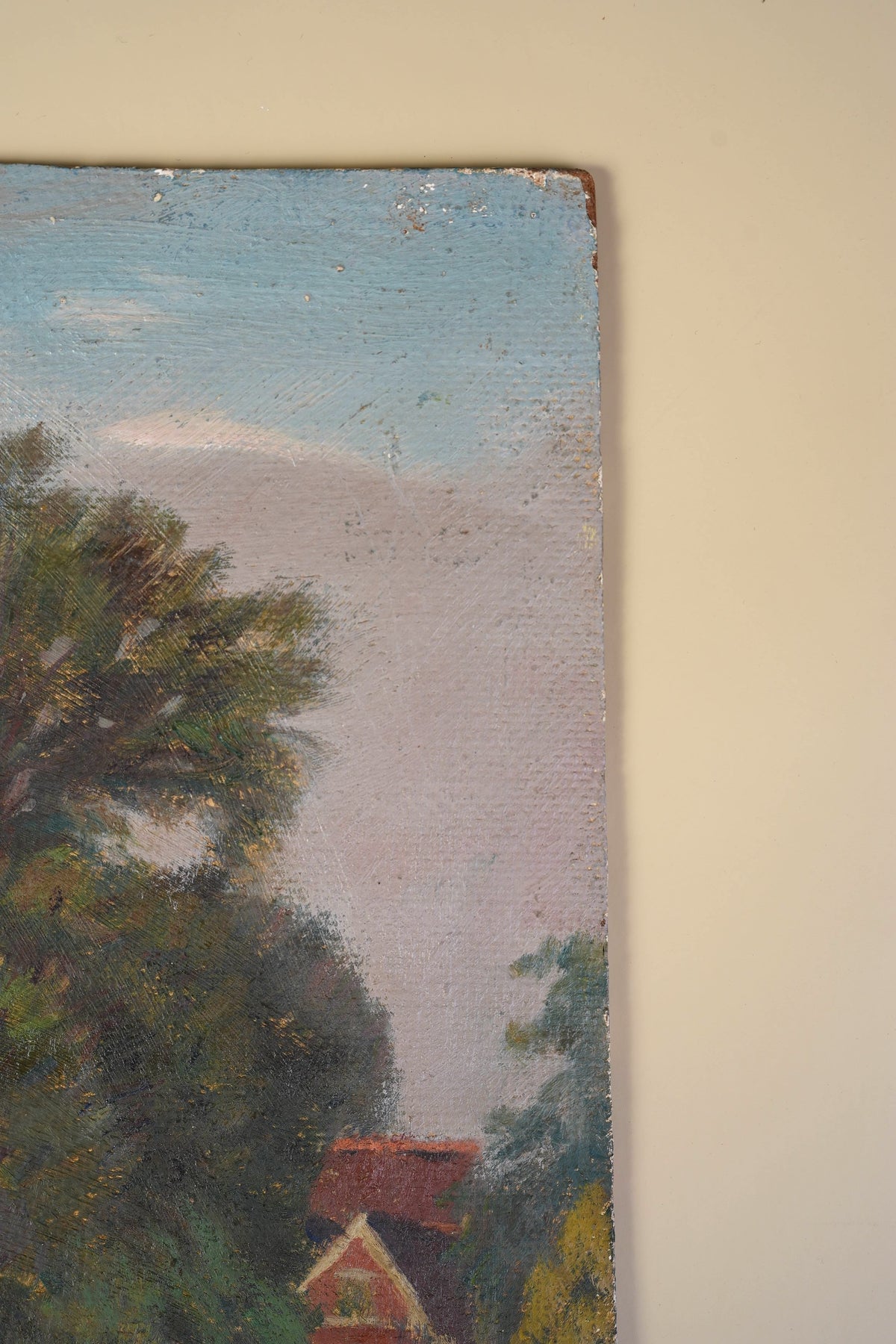 Impressionist Oil Painting | Rural Landscape with Figures