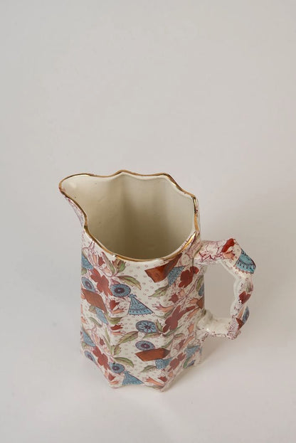 Rare Vintage Imari-style Porcelain Pitcher