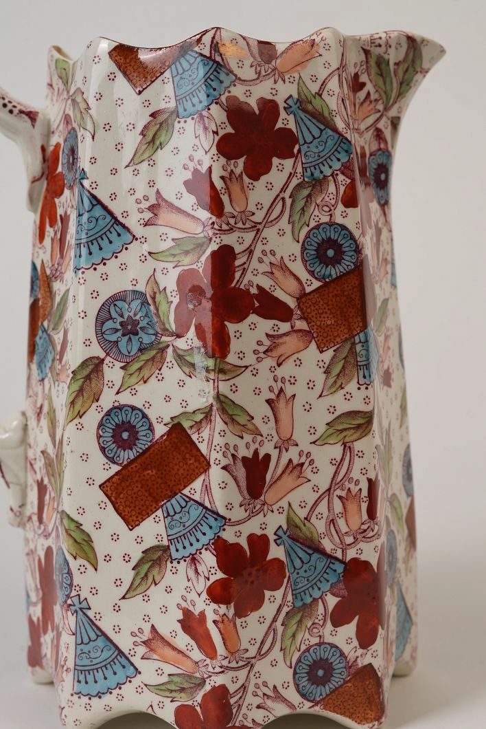 Rare Vintage Imari-style Porcelain Pitcher