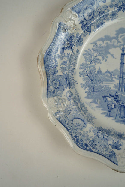Jones 'Asiatic Beauties' Pearlware Plates, Circa 1835