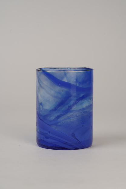 Handblown Cobalt Blue Votive | Set of 4