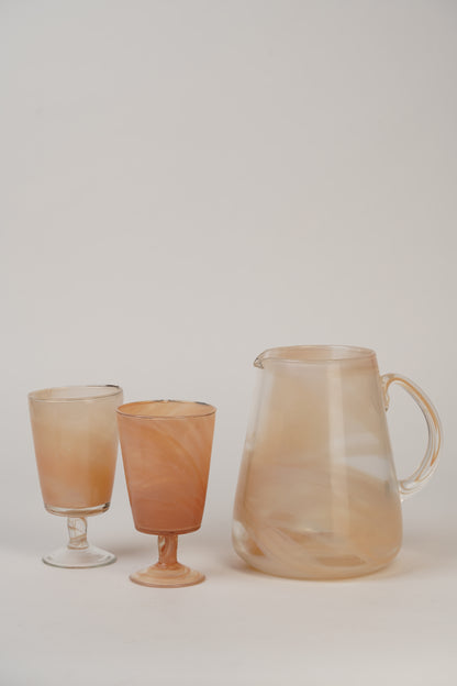 Handcrafted Marbled Goblets | Set of 2