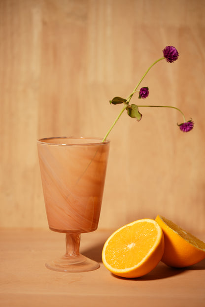 Handcrafted Marbled Goblets | Set of 2