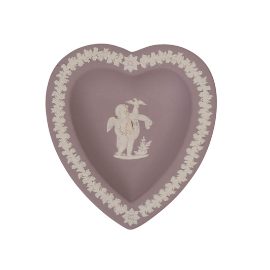Soft Lilac Wedgwood Heart-Shaped Trinket Plate